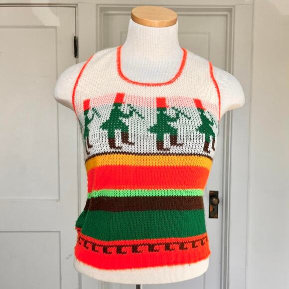 Bode Tops - Vintage folk art printed knit